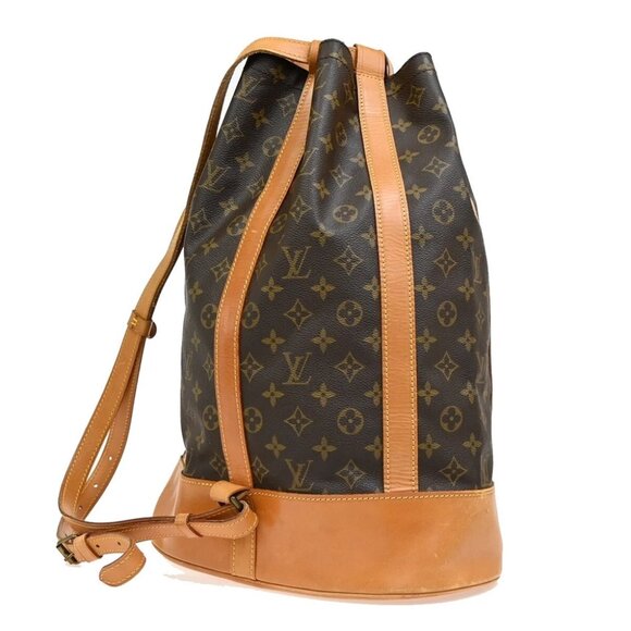 LOUIS VUITTON LV Randonnee GM Shoulder Bag Monogram Leather Brown M42244 - Picture 1 of 16